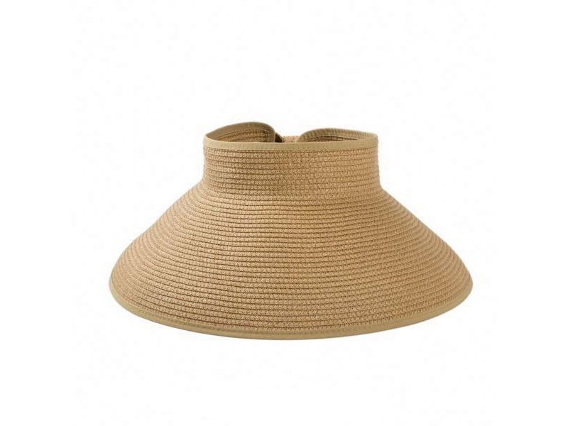 FOLDABLE STRAW VISOR HAT