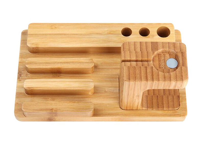 Bamboo Wood Station Charging Dock
